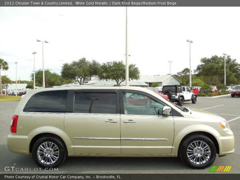 White Gold Metallic / Dark Frost Beige/Medium Frost Beige 2011 Chrysler Town & Country Limited