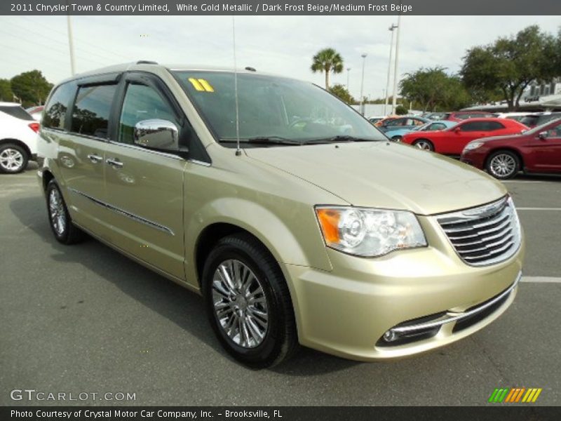 White Gold Metallic / Dark Frost Beige/Medium Frost Beige 2011 Chrysler Town & Country Limited
