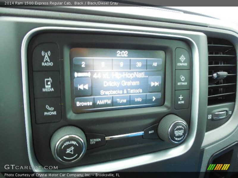 Black / Black/Diesel Gray 2014 Ram 1500 Express Regular Cab