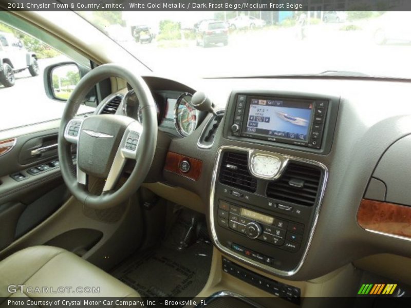 White Gold Metallic / Dark Frost Beige/Medium Frost Beige 2011 Chrysler Town & Country Limited