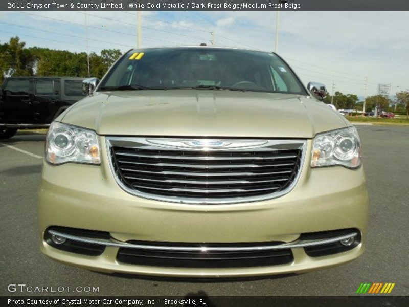 White Gold Metallic / Dark Frost Beige/Medium Frost Beige 2011 Chrysler Town & Country Limited