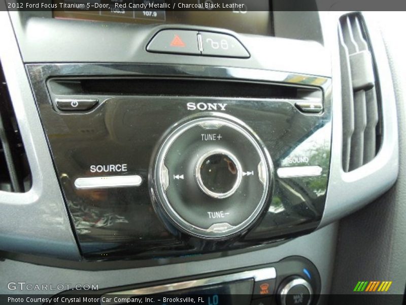 Red Candy Metallic / Charcoal Black Leather 2012 Ford Focus Titanium 5-Door