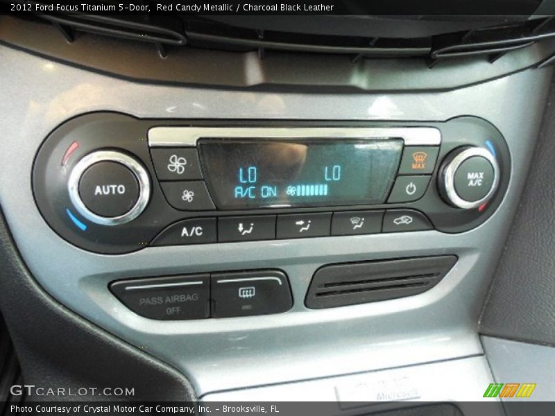 Red Candy Metallic / Charcoal Black Leather 2012 Ford Focus Titanium 5-Door