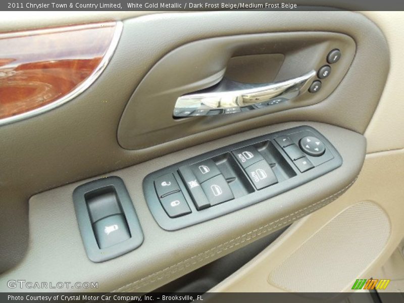 White Gold Metallic / Dark Frost Beige/Medium Frost Beige 2011 Chrysler Town & Country Limited