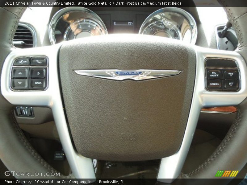 White Gold Metallic / Dark Frost Beige/Medium Frost Beige 2011 Chrysler Town & Country Limited