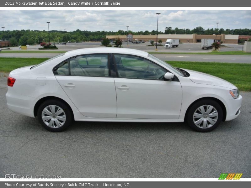 Candy White / Cornsilk Beige 2012 Volkswagen Jetta SE Sedan