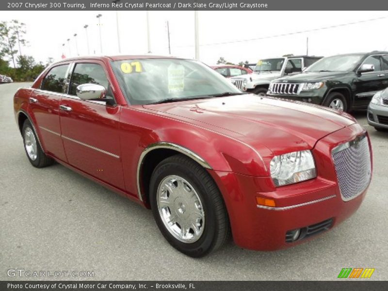 Inferno Red Crystal Pearlcoat / Dark Slate Gray/Light Graystone 2007 Chrysler 300 Touring