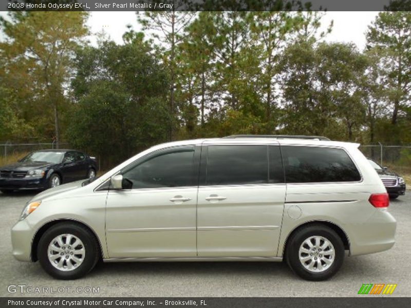 Silver Pearl Metallic / Gray 2008 Honda Odyssey EX-L