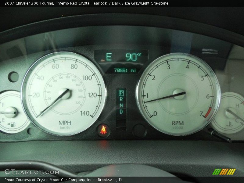 Inferno Red Crystal Pearlcoat / Dark Slate Gray/Light Graystone 2007 Chrysler 300 Touring