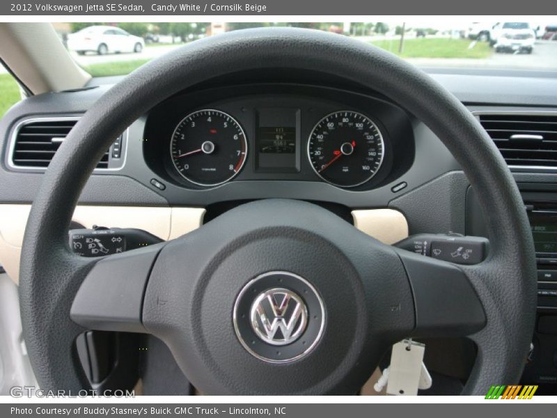 Candy White / Cornsilk Beige 2012 Volkswagen Jetta SE Sedan