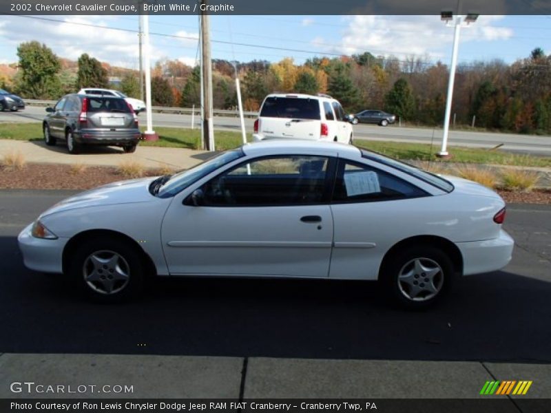 Bright White / Graphite 2002 Chevrolet Cavalier Coupe