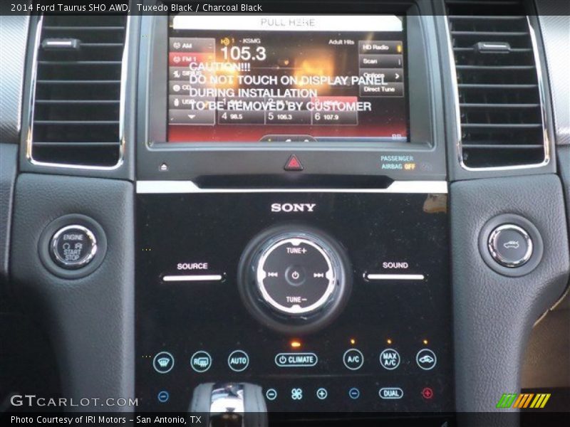 Controls of 2014 Taurus SHO AWD