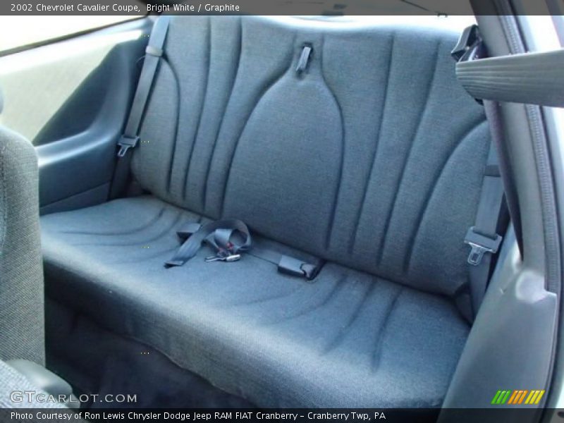 Bright White / Graphite 2002 Chevrolet Cavalier Coupe