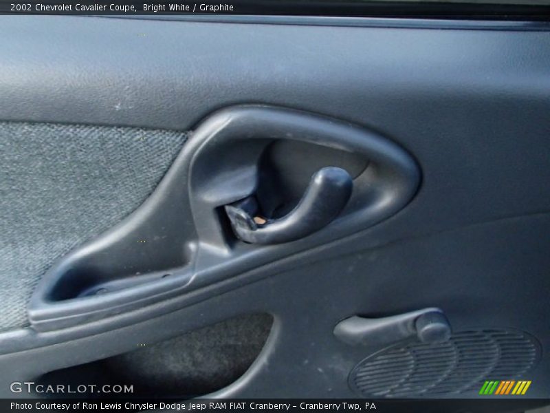 Bright White / Graphite 2002 Chevrolet Cavalier Coupe
