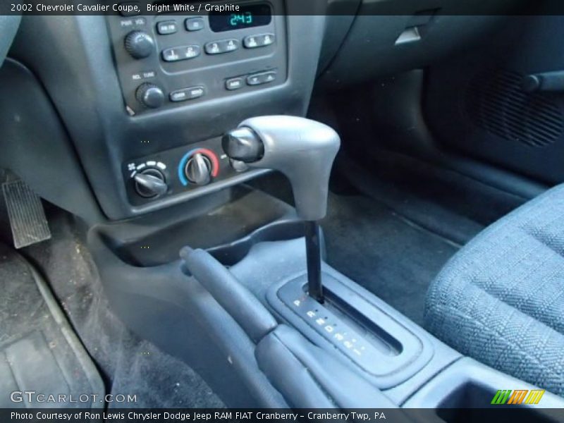 Bright White / Graphite 2002 Chevrolet Cavalier Coupe