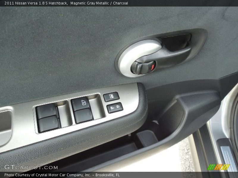 Magnetic Gray Metallic / Charcoal 2011 Nissan Versa 1.8 S Hatchback