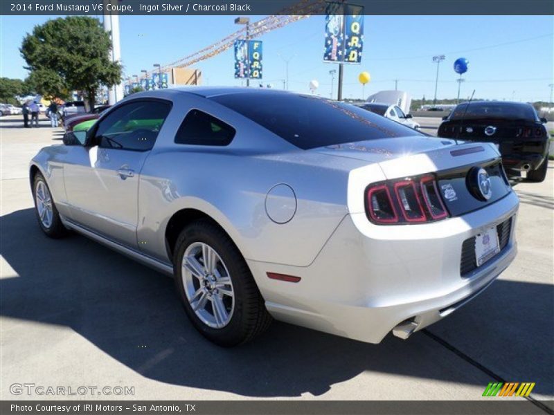 Ingot Silver / Charcoal Black 2014 Ford Mustang V6 Coupe