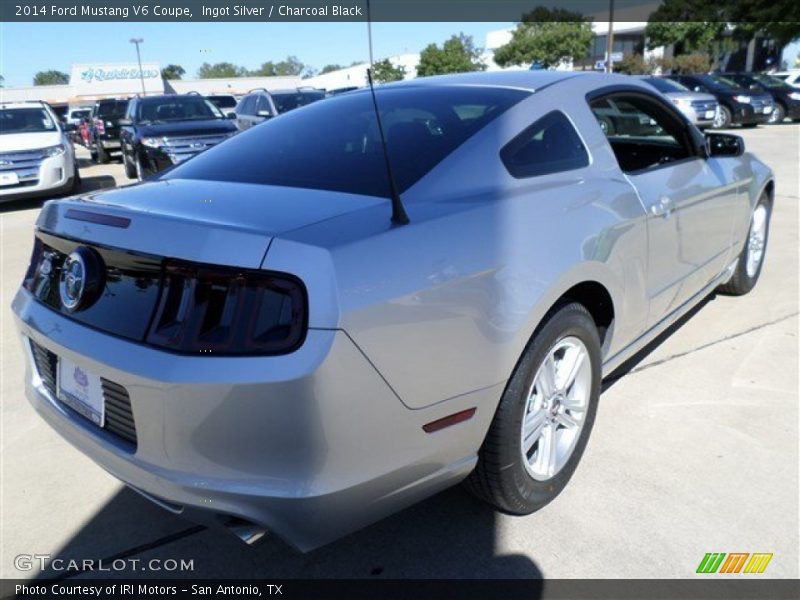 Ingot Silver / Charcoal Black 2014 Ford Mustang V6 Coupe