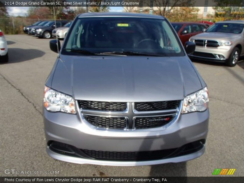 Billet Silver Metallic / Black/Light Graystone 2014 Dodge Grand Caravan SE
