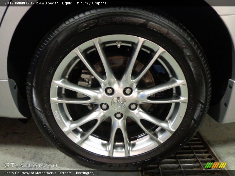 Liquid Platinum / Graphite 2012 Infiniti G 37 x AWD Sedan