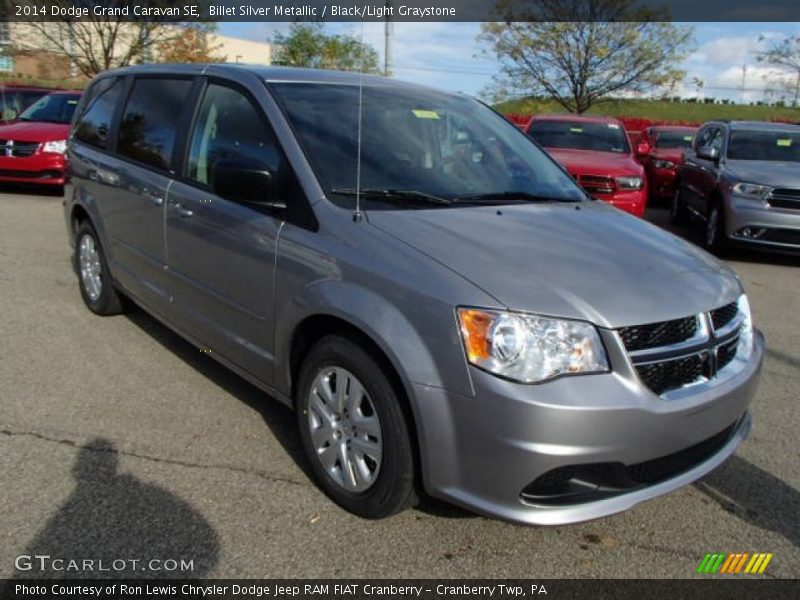 Billet Silver Metallic / Black/Light Graystone 2014 Dodge Grand Caravan SE