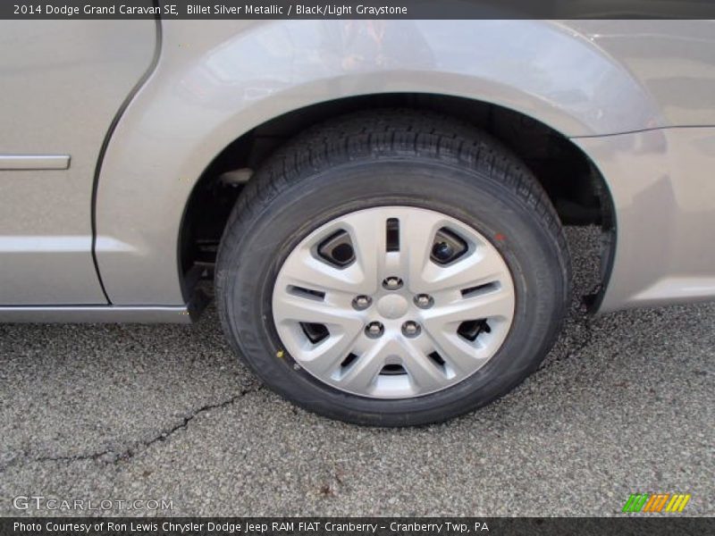 Billet Silver Metallic / Black/Light Graystone 2014 Dodge Grand Caravan SE