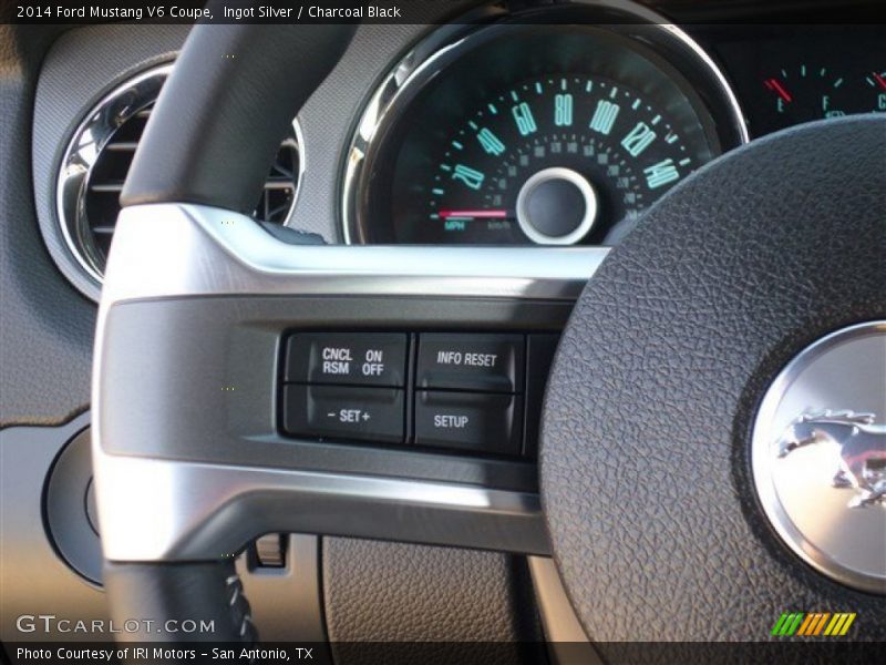 Ingot Silver / Charcoal Black 2014 Ford Mustang V6 Coupe