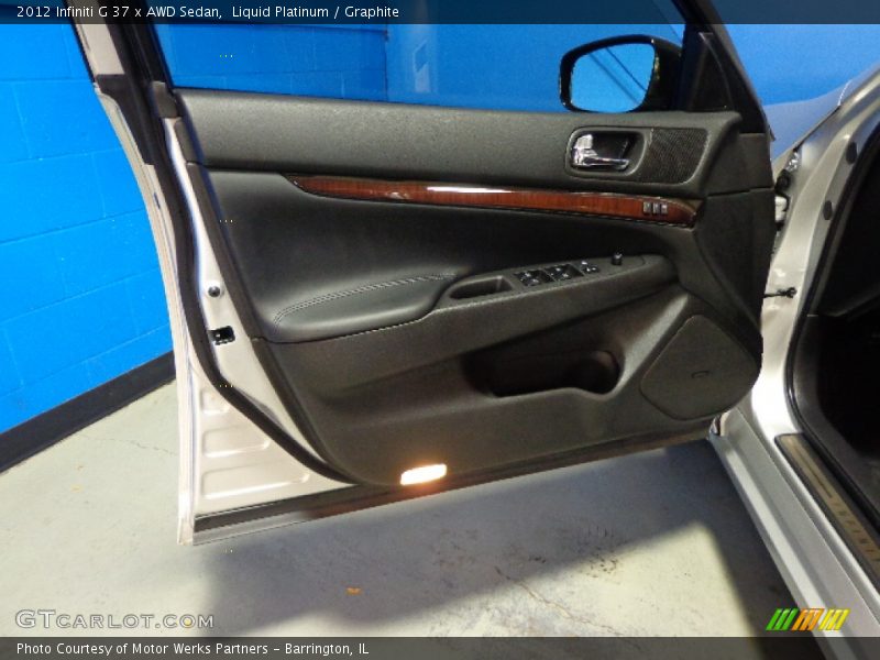 Liquid Platinum / Graphite 2012 Infiniti G 37 x AWD Sedan