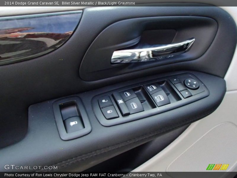 Billet Silver Metallic / Black/Light Graystone 2014 Dodge Grand Caravan SE