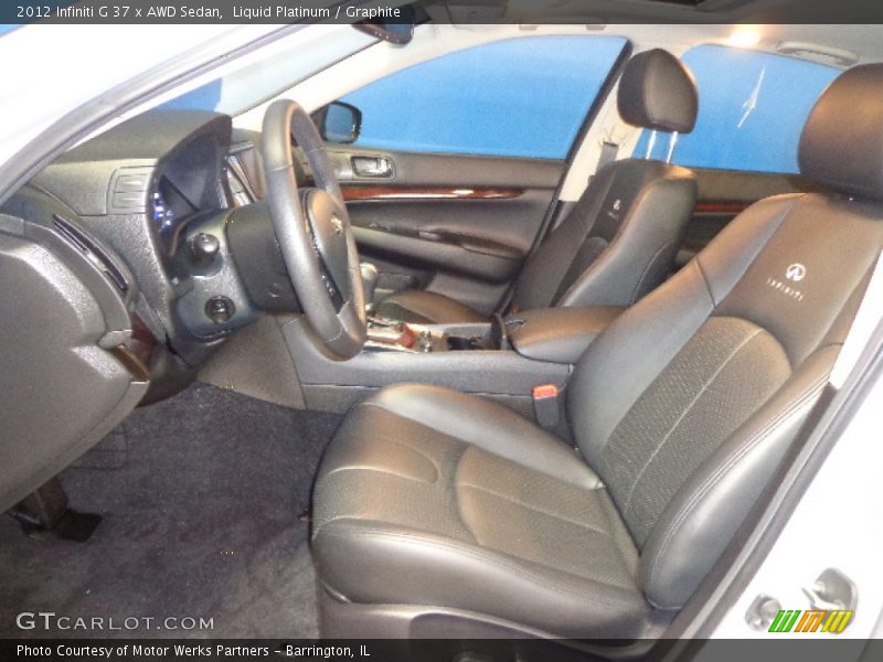 Liquid Platinum / Graphite 2012 Infiniti G 37 x AWD Sedan