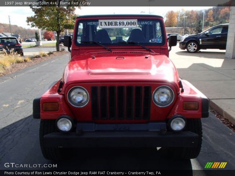 Flame Red / Gray 1997 Jeep Wrangler Sport 4x4
