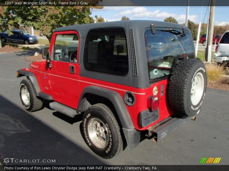 Flame Red / Gray 1997 Jeep Wrangler Sport 4x4