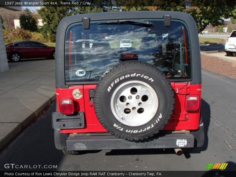 Flame Red / Gray 1997 Jeep Wrangler Sport 4x4