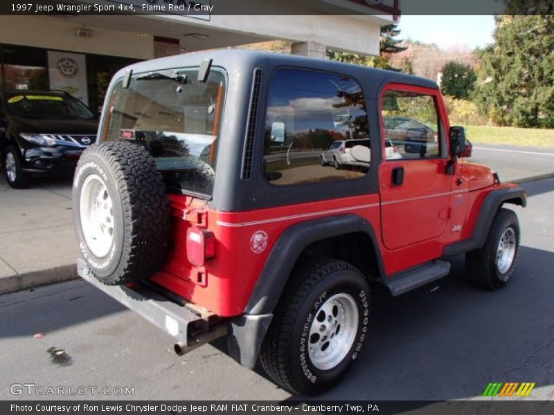 Flame Red / Gray 1997 Jeep Wrangler Sport 4x4