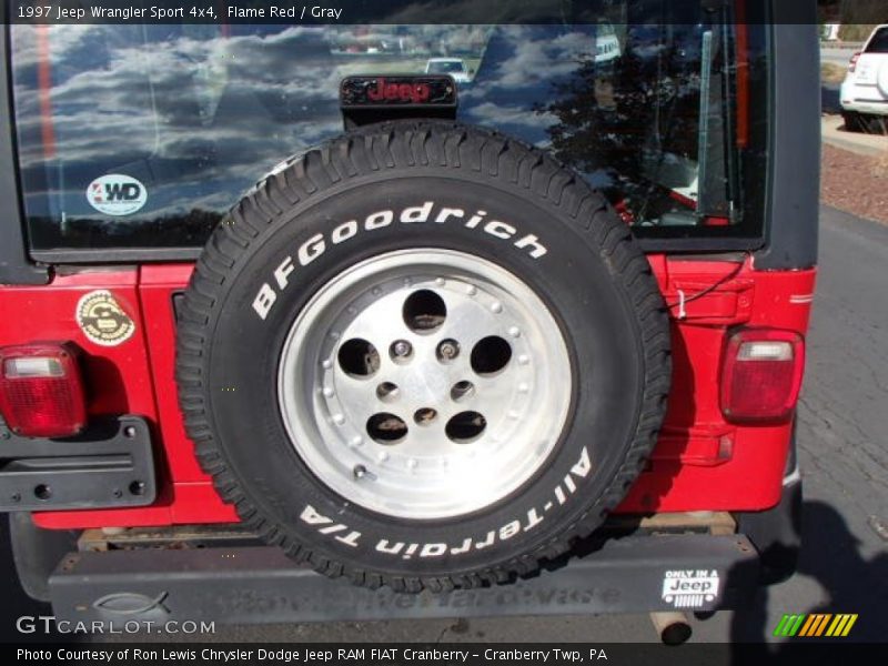 Flame Red / Gray 1997 Jeep Wrangler Sport 4x4