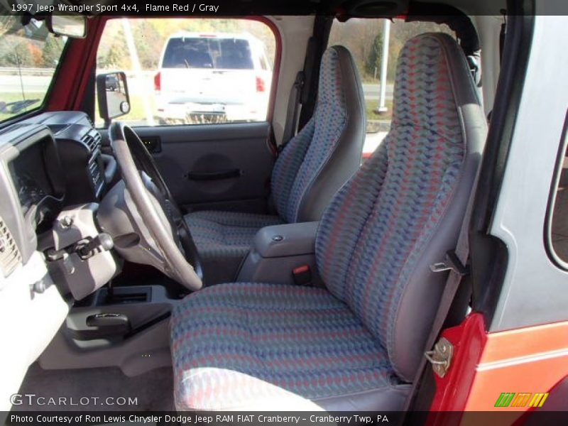 Flame Red / Gray 1997 Jeep Wrangler Sport 4x4