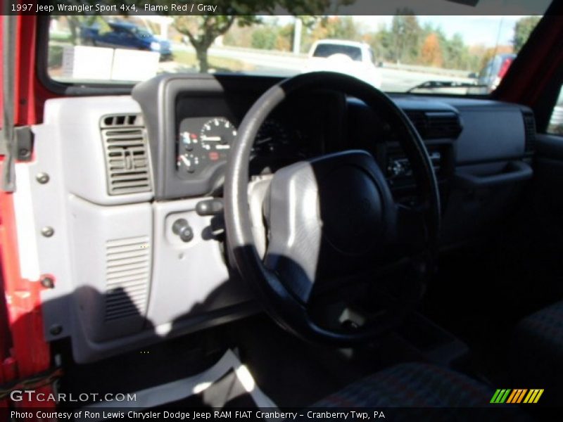 Flame Red / Gray 1997 Jeep Wrangler Sport 4x4