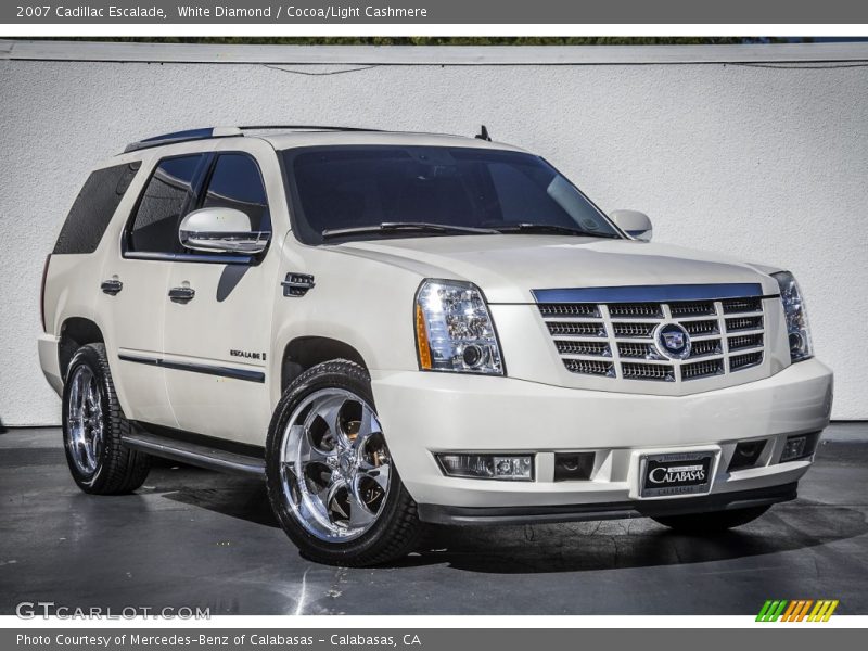 White Diamond / Cocoa/Light Cashmere 2007 Cadillac Escalade