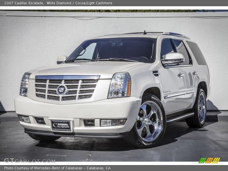 White Diamond / Cocoa/Light Cashmere 2007 Cadillac Escalade