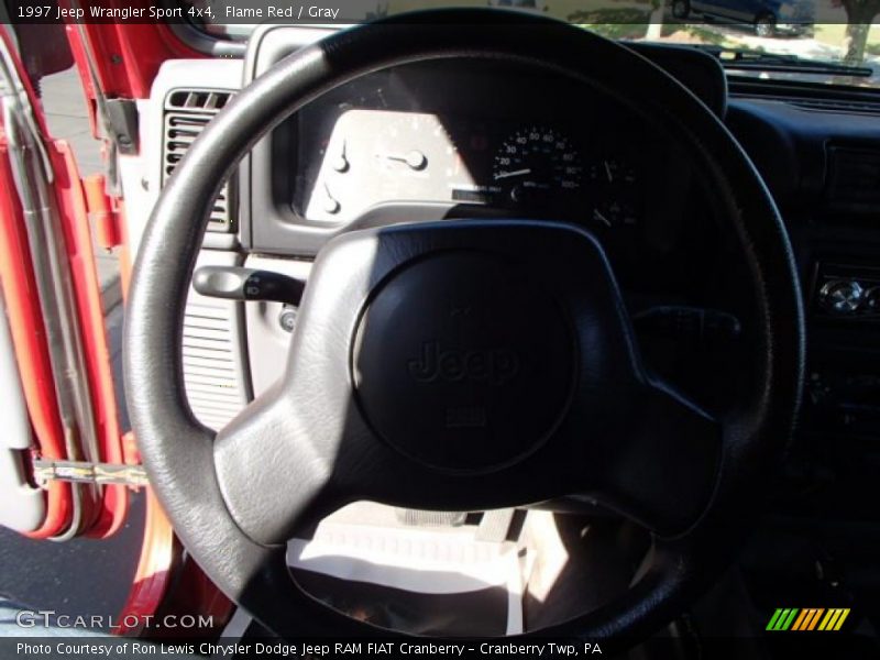Flame Red / Gray 1997 Jeep Wrangler Sport 4x4
