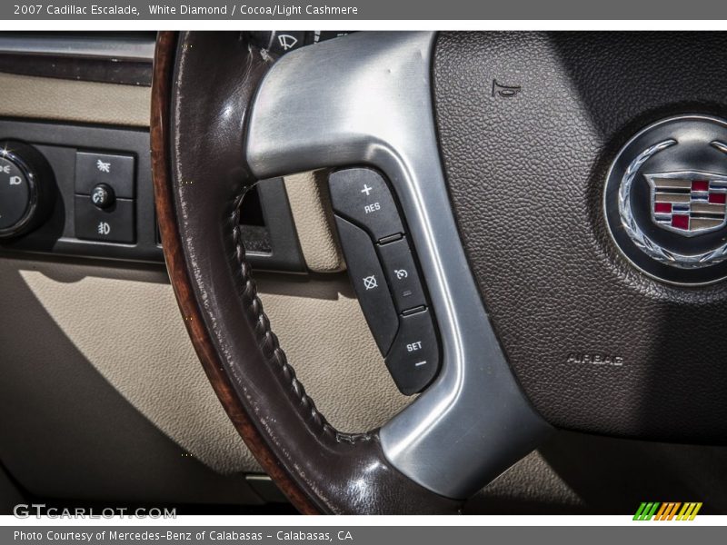 White Diamond / Cocoa/Light Cashmere 2007 Cadillac Escalade