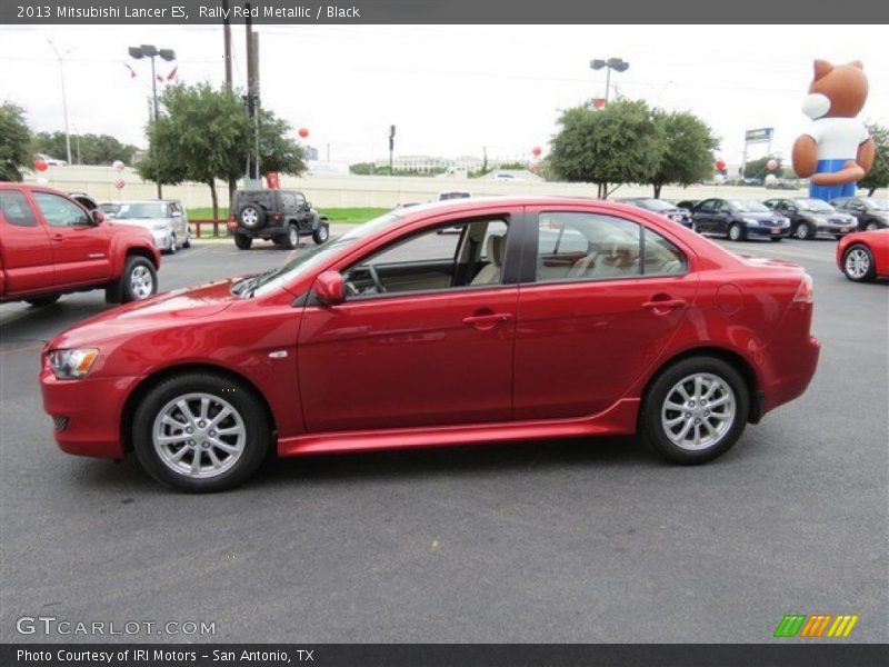 Rally Red Metallic / Black 2013 Mitsubishi Lancer ES