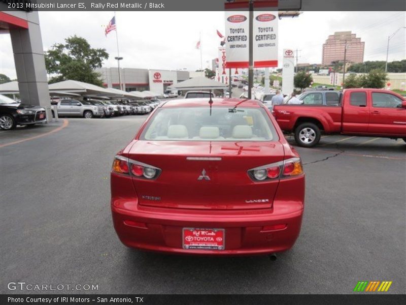 Rally Red Metallic / Black 2013 Mitsubishi Lancer ES