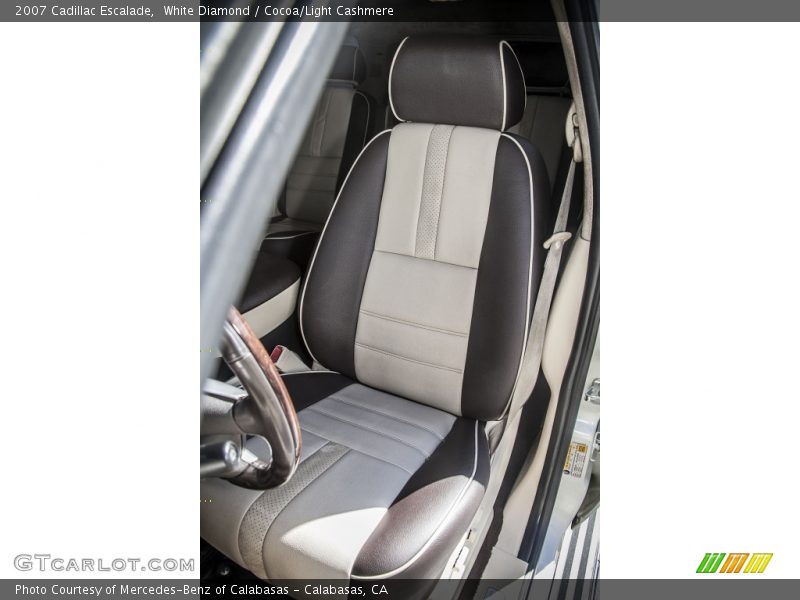 White Diamond / Cocoa/Light Cashmere 2007 Cadillac Escalade