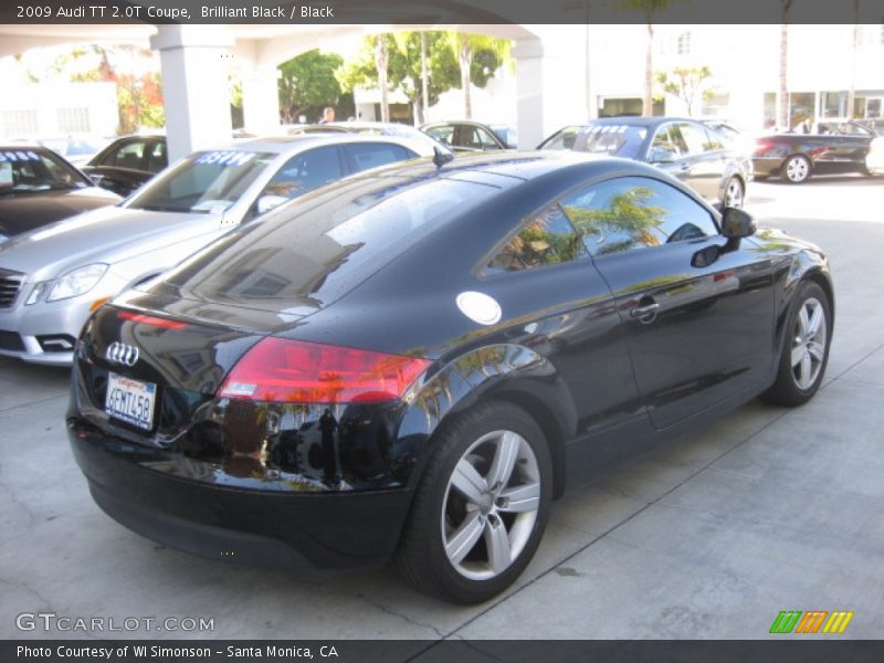 Brilliant Black / Black 2009 Audi TT 2.0T Coupe