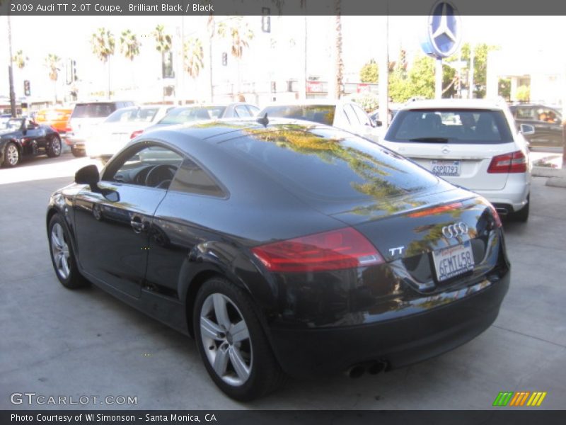 Brilliant Black / Black 2009 Audi TT 2.0T Coupe
