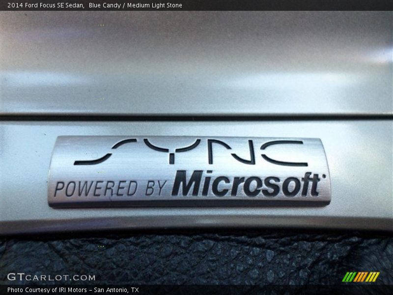 Blue Candy / Medium Light Stone 2014 Ford Focus SE Sedan