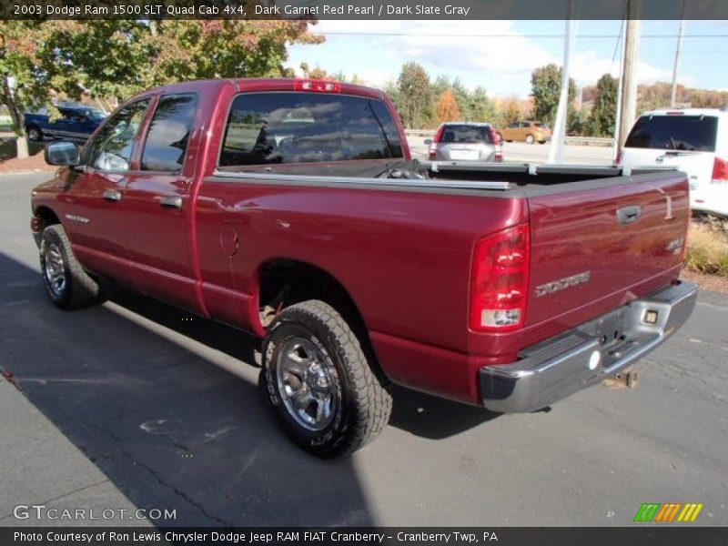 Dark Garnet Red Pearl / Dark Slate Gray 2003 Dodge Ram 1500 SLT Quad Cab 4x4