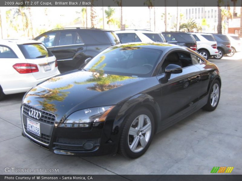Brilliant Black / Black 2009 Audi TT 2.0T Coupe