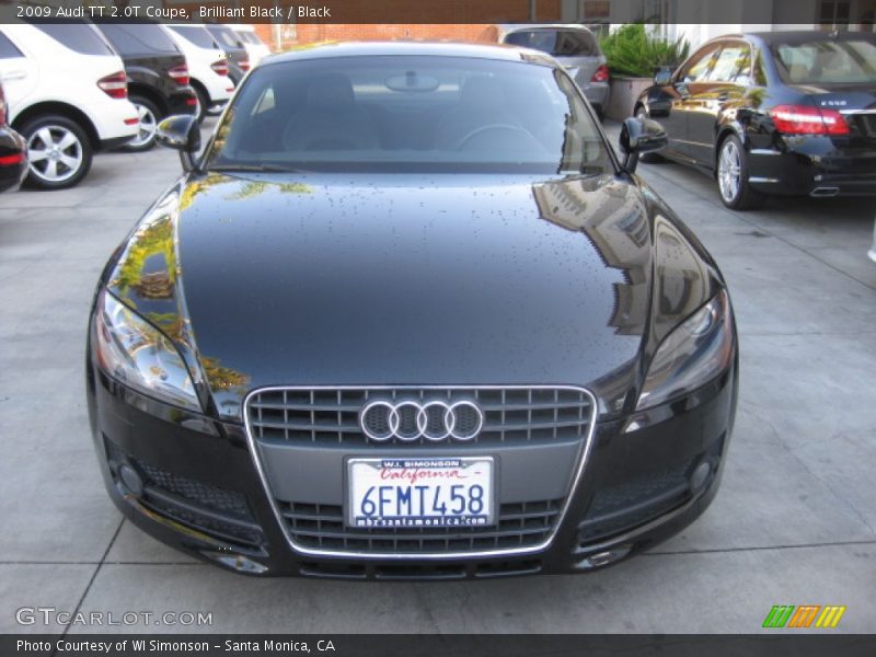 Brilliant Black / Black 2009 Audi TT 2.0T Coupe